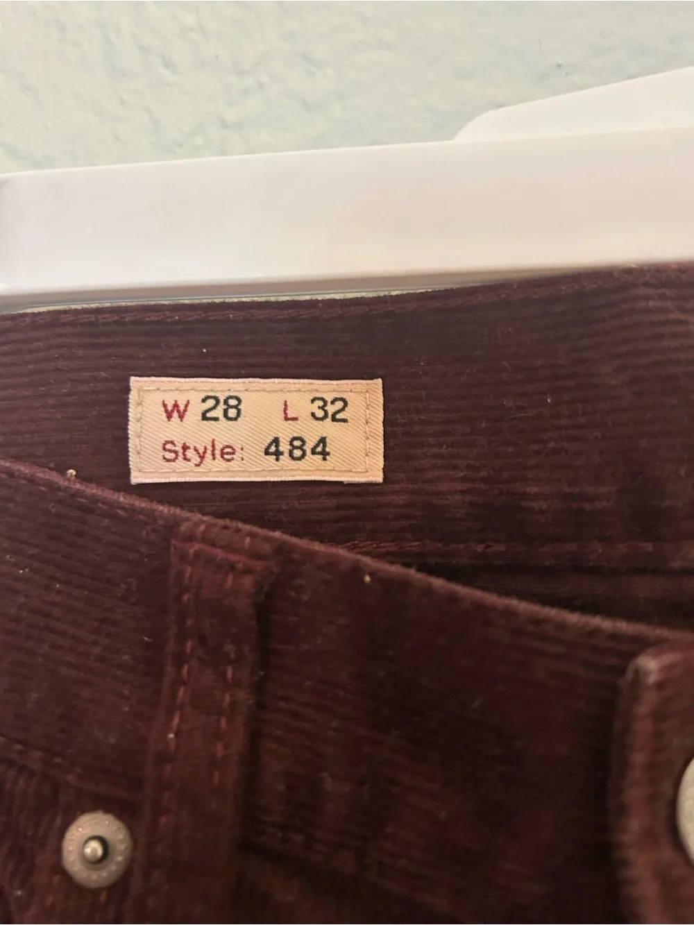 J. Crew 484 Slim Fit Pants Corduroy Men's W28